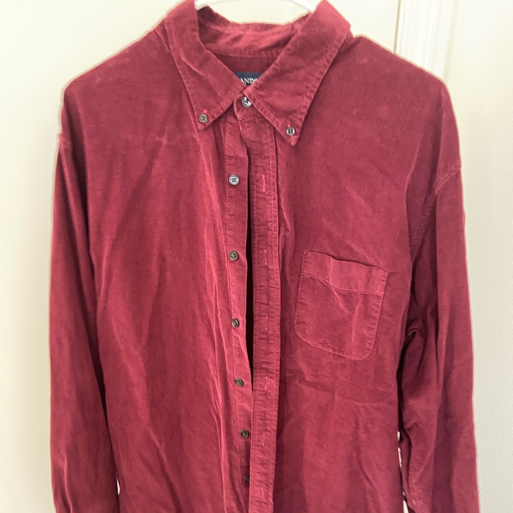 Lands End XLT corduroy burgundy